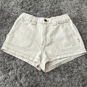 White Pacsun cargo shorts